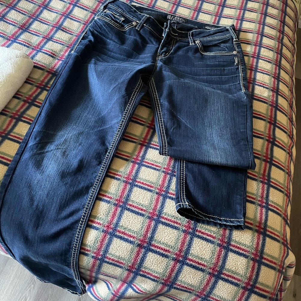 Silver Jeans Blue Straight Leg Denim